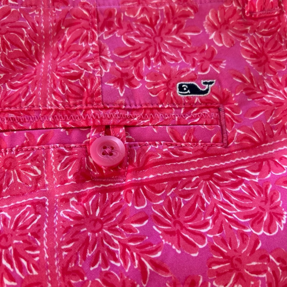 Vineyard Vines Women's Size 10 Pink Floral Printed Everyday Shorts - Picture 5 of 6